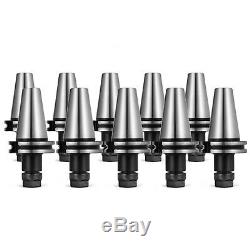 10Pcs CAT40 ER16 2.75/70mm COLLET CHUCKS 20000RPM Tool Holder Stock Made Set