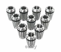 10 Pcs 8-9mm ER16 Collet Set x 0.0005'', #1625-0089x10