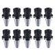 10pcs Cat40-er32 Collet Chuck 2.76 70mm Length Tool Holder Set