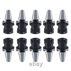 10pcs CAT40-ER32 Collet Chuck 2.76 70mm Length Tool Holder Set