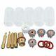 10x1 Set 18 Pcs Tig Welding Torch Collet Body Pyrex Cup Accessories For Wp-17/
