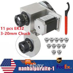 11 Pcs Complete Set ER32 Collet Reduction Ratio 61 & Stepper Moter 4.2V 18kg.cm