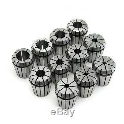 11pcs ER32 Spring Collets Set with R8-ER32 Collet Chuck Holder for CNC Milling L