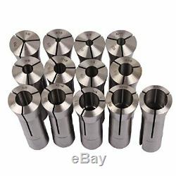 13pcs Precision R8 Collets Set 1/8 7/8 Mill Chuck Hardened Ground Throughout