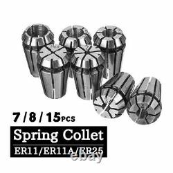 15Pcs Collet Tools Precision Spring Set 16mm CNC Milling Lathe Metalworking Kits