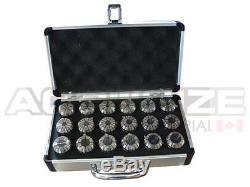 15 Pcs ER-25 Set, Size from 1/16'' to 5/8'' in Fitted Strong Alu Box, #0223-0835
