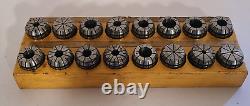 16 Pcs ER32 Spring Collet Set for CNC Workholding Engraving Milling Lathe Tool