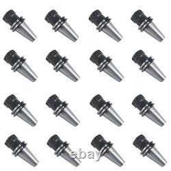 16pcs CAT40-ER32 Collet Chuck 2.76 70mm Length Tool Holder Set