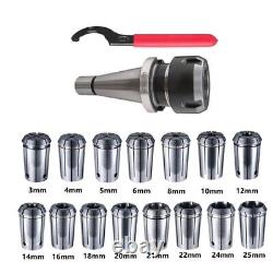 17PCS Collet Chuck Set Lather Holder Wrench High Precision CNC Milling Tool Kit