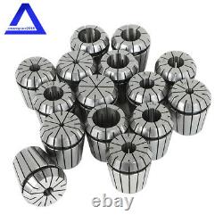 17Pcs MT3 ER-40 Set Spring Collet Chuck 3/8-16 Thread Set 0.0005 With Case