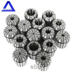 17Pcs MT3 ER-40 Set Spring Collet Chuck 3/8-16 Thread Set 0.0005 With Case