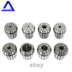 17Pcs MT3 ER-40 Set Spring Collet Chuck 3/8-16 Thread Set 0.0005 With Case