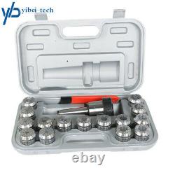 17Pcs MT3 ER-40 Set Spring Collet Chuck Set 0.0005 Precision