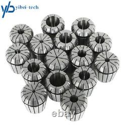 17Pcs MT3 ER-40 Set Spring Collet Chuck Set 0.0005 Precision