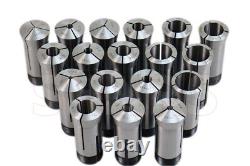 18 Pcs 1/161-1/8 x 16ths Precision 5C Collet Set. 0006 TIR Certificate New #