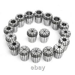 18pcs 3-20mm Collects Set MTB3 ER32 Collet Chuck Set 1/2 Inch Thread with