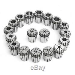 18pcs 3-20mm Collects Set MTB3 ER32 Collet Chuck Set 1/2 Inch Thread with Chuck