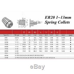19PCS ER32 COLLET SET 2MM to 20MM in METRIC ACCURATE HIGH ACCURACY CNC 0.003mm