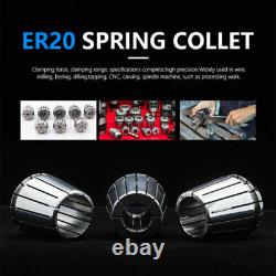 19 Pcs Spring Collet Set for CNC Milling Lathe Tool Holder 2.0-20mm ER32