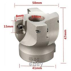 1Set MT4 FMB22 + 400R Right Angle Shoulder Face Mill Cutter 50mm + 10Pcs APMT160