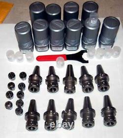 20 Pcs. BHP CAT 40 ER 32-2.75 20K Balanced CNC Collet Chucks Kit with9 Collets