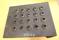 20pcs. Rare Vintage Brown & Sharpe Rubber Flex Collet Set Screw Machine B&S 3/4