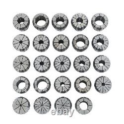 24PCS ER40 Collet Set Metric Spring Collet Milling Lathe CNC Chuck Bit Holder