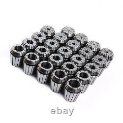 24Pcs ER40 Collet Set Metric Size High Precision Spring Clamping Collet Set New