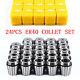 24pcs Er40 Collet Set Metric Size High Precision Spring Clamping Collets