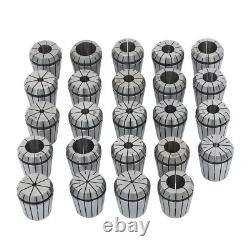 24Pcs ER40 Collet Set Metric Size High Precision Spring Clamping Collets