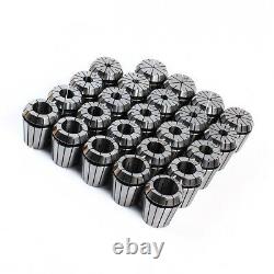 24Pcs ER40 Collet Set Metric Spring Clamping Collet 3-26mm for CNC Machine 40CR