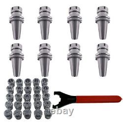 25Pcs ER32 Collet Set 1/16-3/4 CAT40 ER32 70 2.76 Collet Chuck Tool Holder