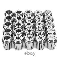 25Pcs ER32 Collet Set 1/8-13/16 by 16th and 32nd Industrial Grade Accurate NEW