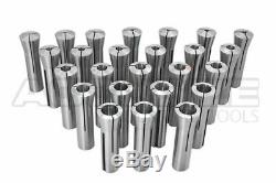 25 Pcs/Set 1/8-7/8x32nds Precision Grade R8 Collets Hardened&Ground, #0200-0830
