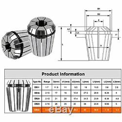 26PCS ER32 Spring Collet Set For CNC Engraving Machine And Milling Lathe Tool