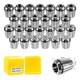 26pcs Er32 Spring Collet Set For Cnc Engraving Machine & Milling Lathe Tool W