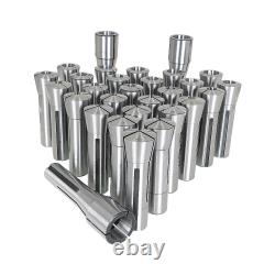 29 PCS Collet Set Fractional 1/32 1 High Precision Fit For Bridgeport R8 New