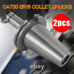 2PCS/Set CAT50-ER16-100 COLLET CHUCK CNC MILLING CHUCK TOOL HOLDER SET 12000RPM