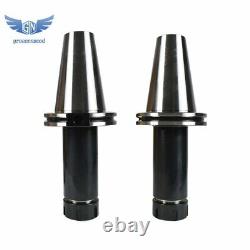 2Pcs CAT50-ER32 COLLET CHUCK 6 Gage Length Tool Holder Set For CNC Milling