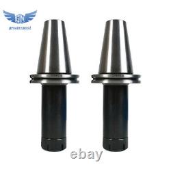 2Pcs CAT50-ER32 COLLET CHUCK 6 Gage Length Tool Holder Set For CNC Milling