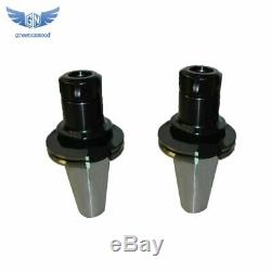 2Pcs NEW CAT50-ER32 COLLET CHUCK 4 gage length Tool Holder Set