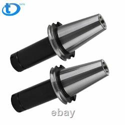 2Pcs NEW CAT50-ER32 COLLET CHUCK 6 gage length Tool Holder Set