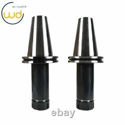 2pcs 6 150mm Gage Length Tool Holder Cat50 Er32 Collet Chuck Set