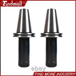 2pcs 6 150mm Gage Length Tool Holder Cat50 Er32 Collet Chuck Set
