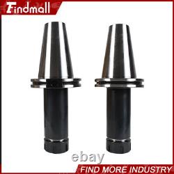 2pcs 6 150mm Gage Length Tool Holder Cat50 Er32 Collet Chuck Set