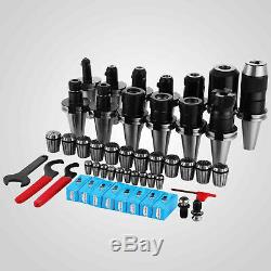 35Pcs CAT40 ER32 ER16 Tooling Kit Fadal Hass CNC Milling Chuck Collet Holder Set