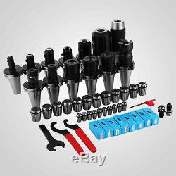 35Pcs CAT40 ER32 ER16 Tooling Kit Fadal Hass CNC Milling Chuck Collet Holder Set