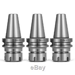 3Pcs BT40-ER25-70mm/2.76 COLLET CHUCK 15000RPM Tool Holder Set Cover Durable