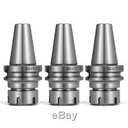 3Pcs BT40-ER25-70mm/2.76 COLLET CHUCK G6.3/15000RPM Tool Holder Hot Set Top
