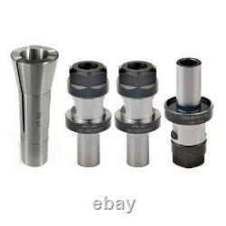 3pcs 3/4 ER20 1.38 Collet Chuck & 1x R8 Collet 3/4 With Flat Like/TTS System Set